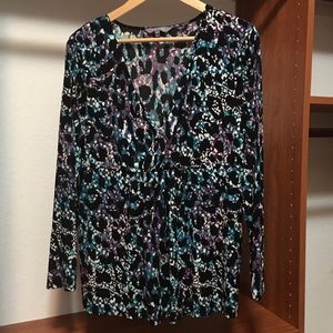 Daisy Fuentes Surplice Blouse